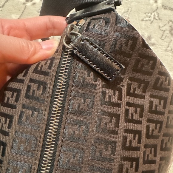 Prew-Owned FENDI Zucca Shoulder Bag - Picture 6 of 15